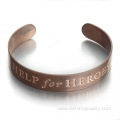 Personalized Bangle Bracelets Aluminum Alloy Bangles Cuff